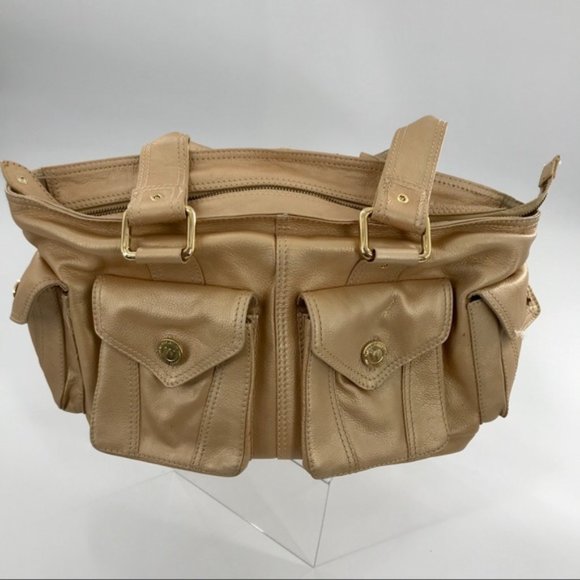 Wilson's Leather Heavy Gold Handbag - Picture 4 of 9